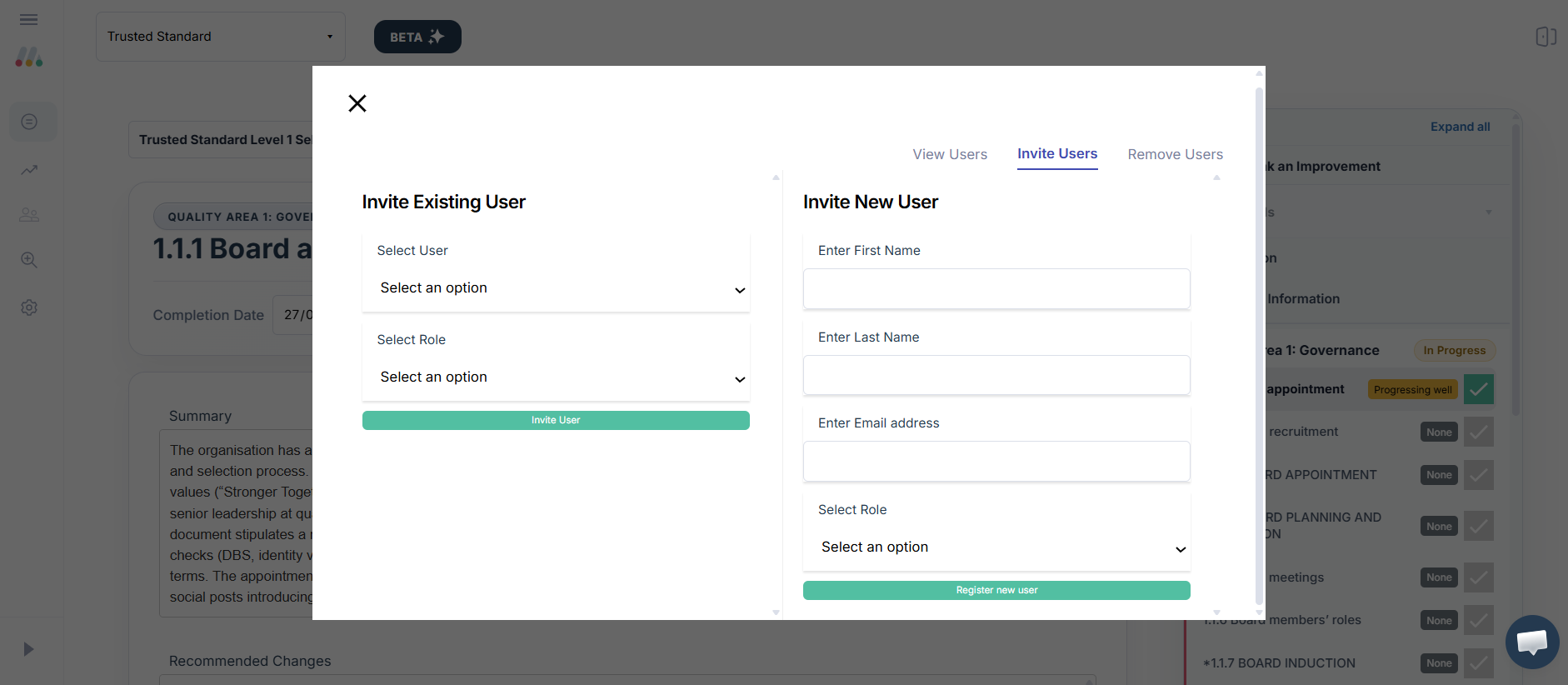 Mesma Mia Screetshot User Management